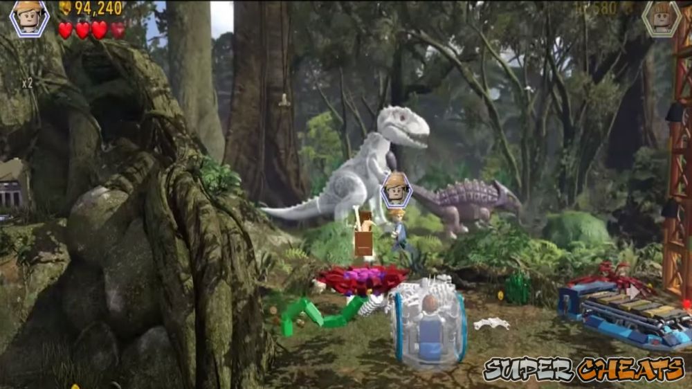 Minikit 08 After the third dino battle, you'll find a patch of soil